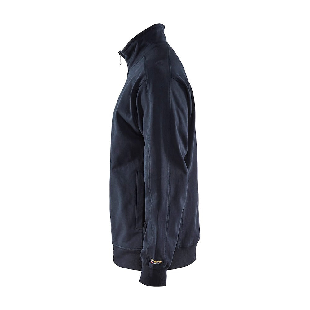 Blaklader Sweatshirt Full Zip 3349 #colour_dark-navy-blue