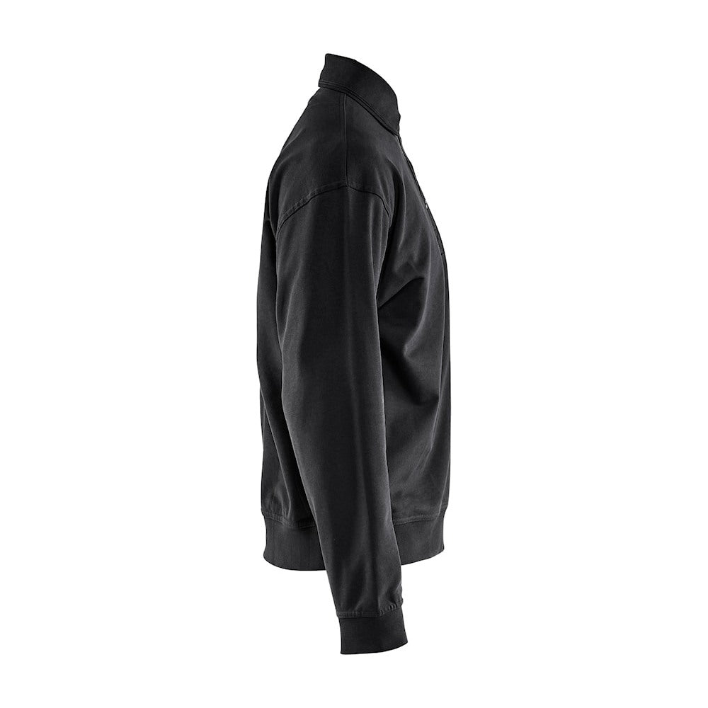 Blaklader Sweatshirt with Collar 3370 #colour_black
