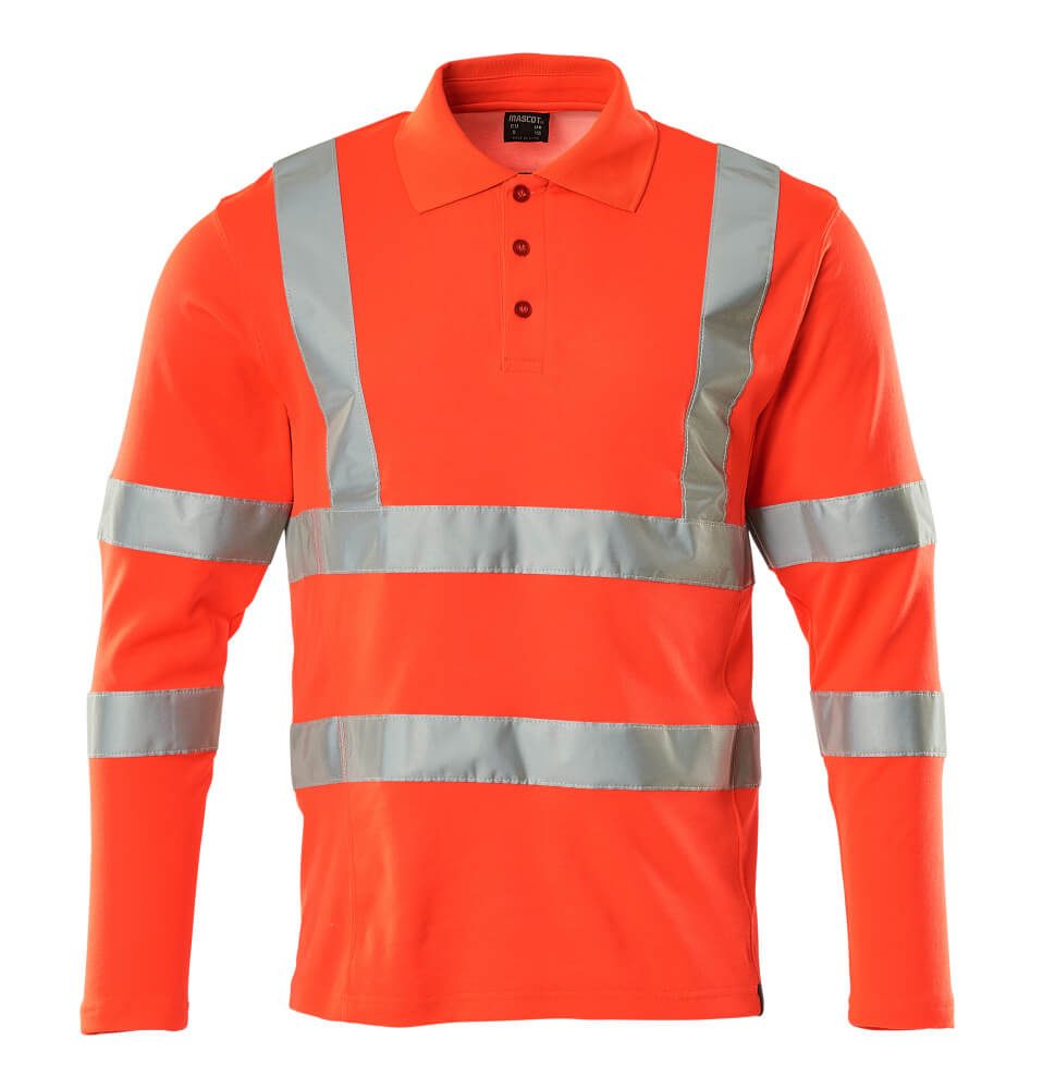 Mascot Safe Classic Polo Shirt, Long-Sleeved 18283