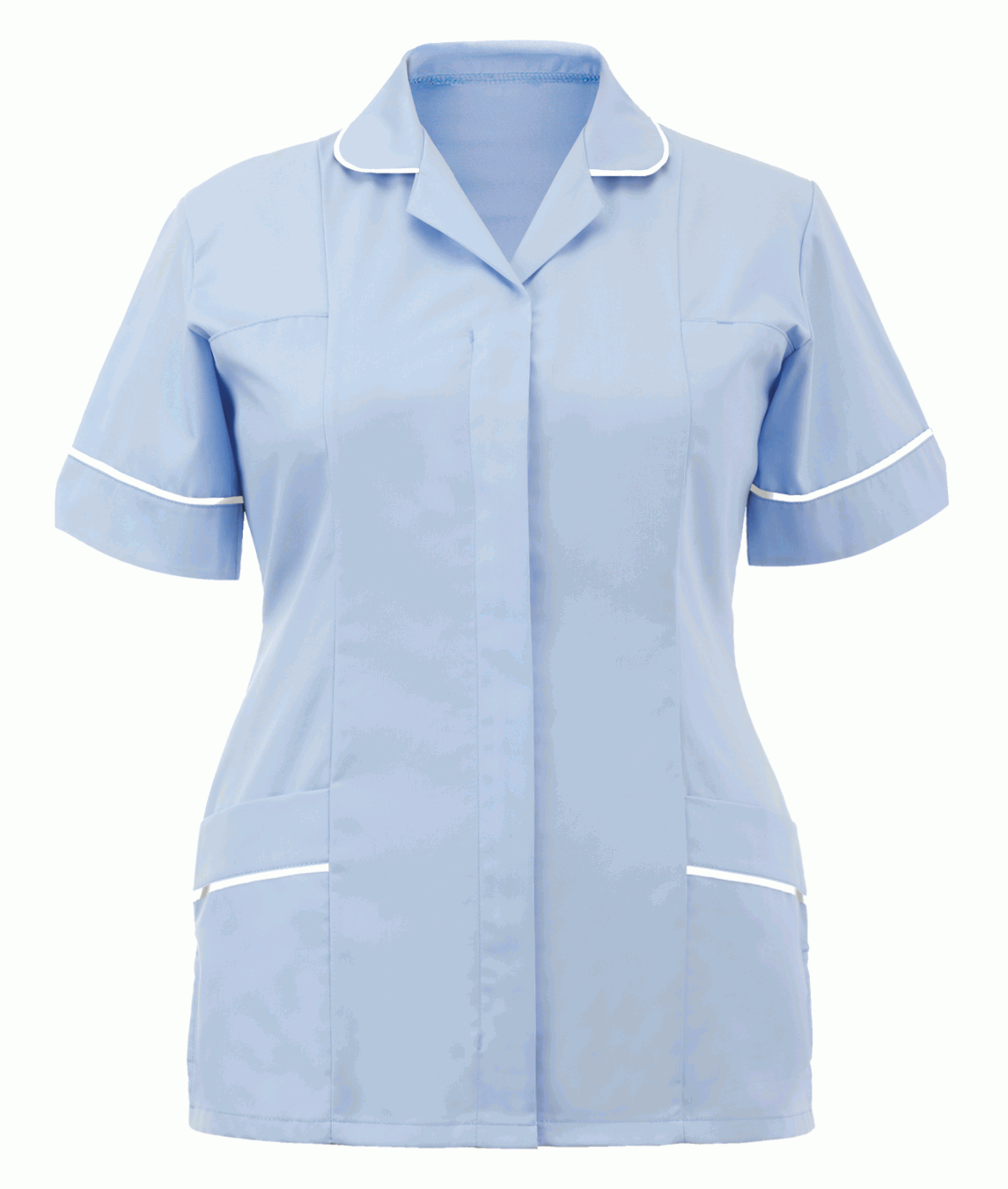 Orbit International Classic Tunic: Ladies - Sky / White