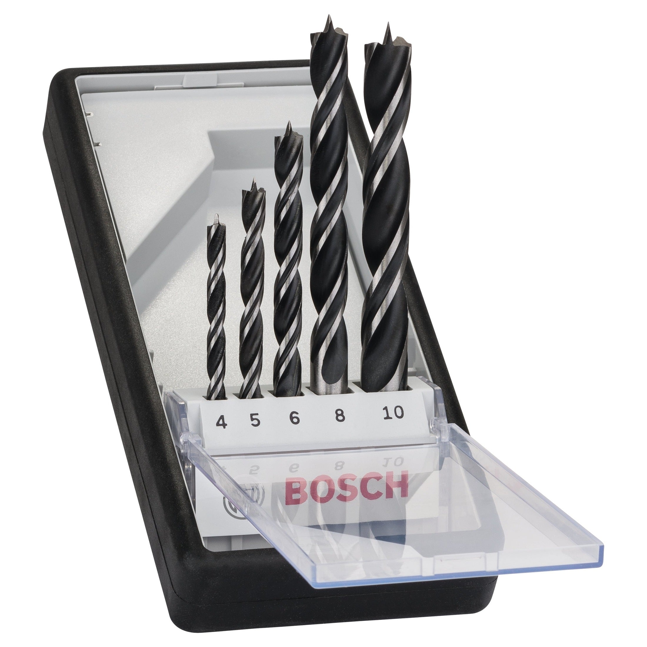 Bosch Professional RobustLine Brad Point Set - 5 Pieces (4/5/6/8/10)