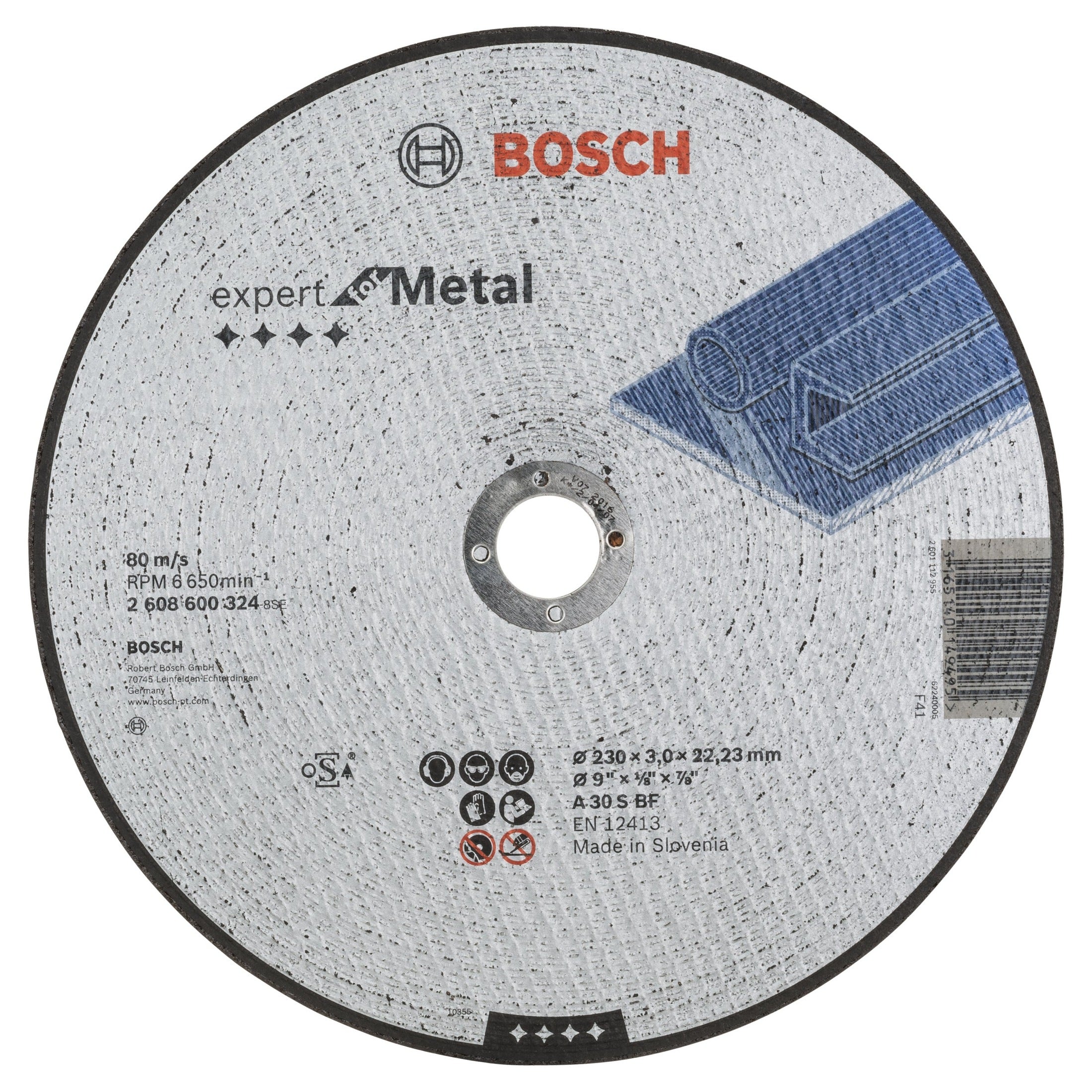 Bosch Professional Expert Metal Straight Cutting Disc A 30 S BF - 230mm x 3.0mm