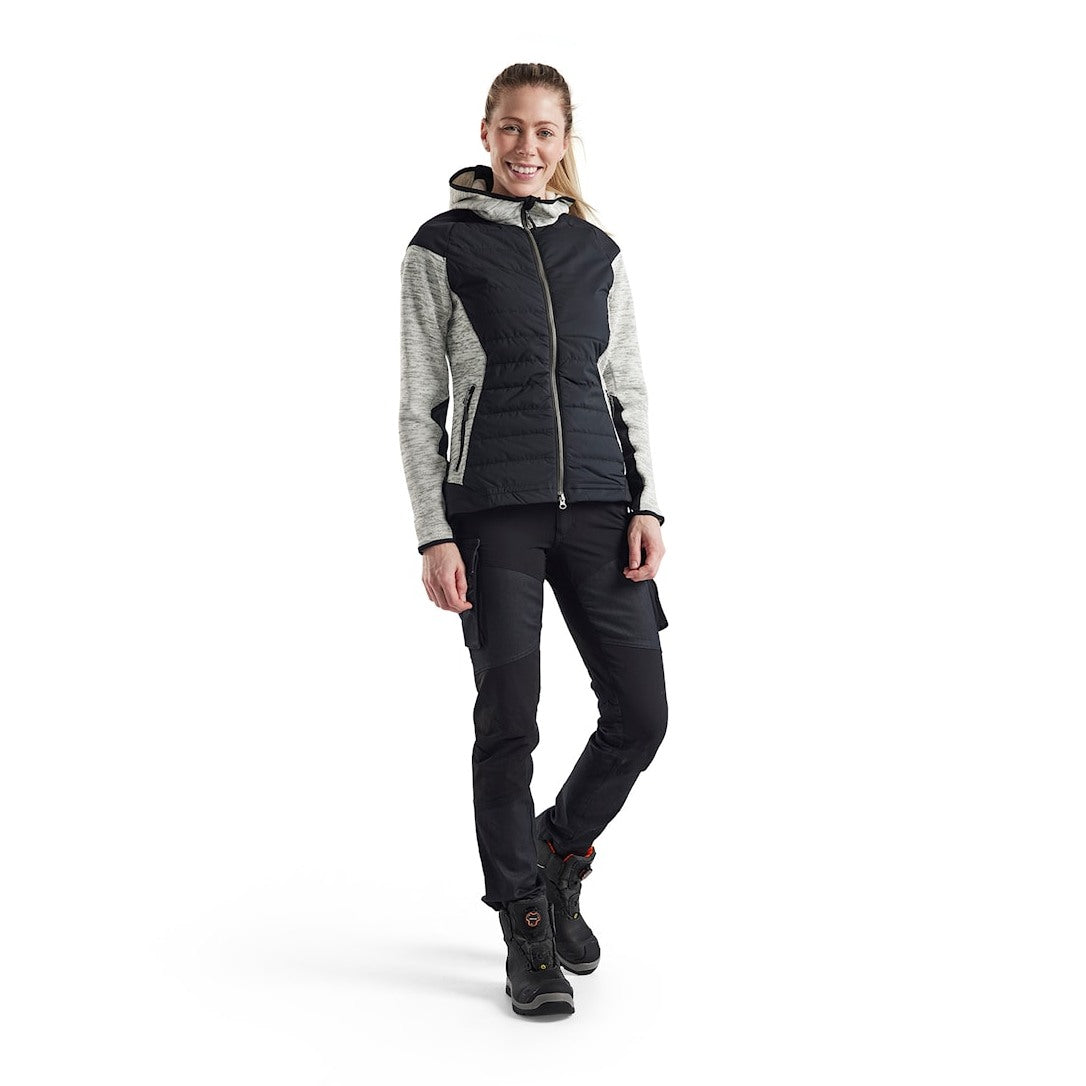 Blaklader Women's Service Trousers Denim Stretch 7147 #colour_navy-blue-black