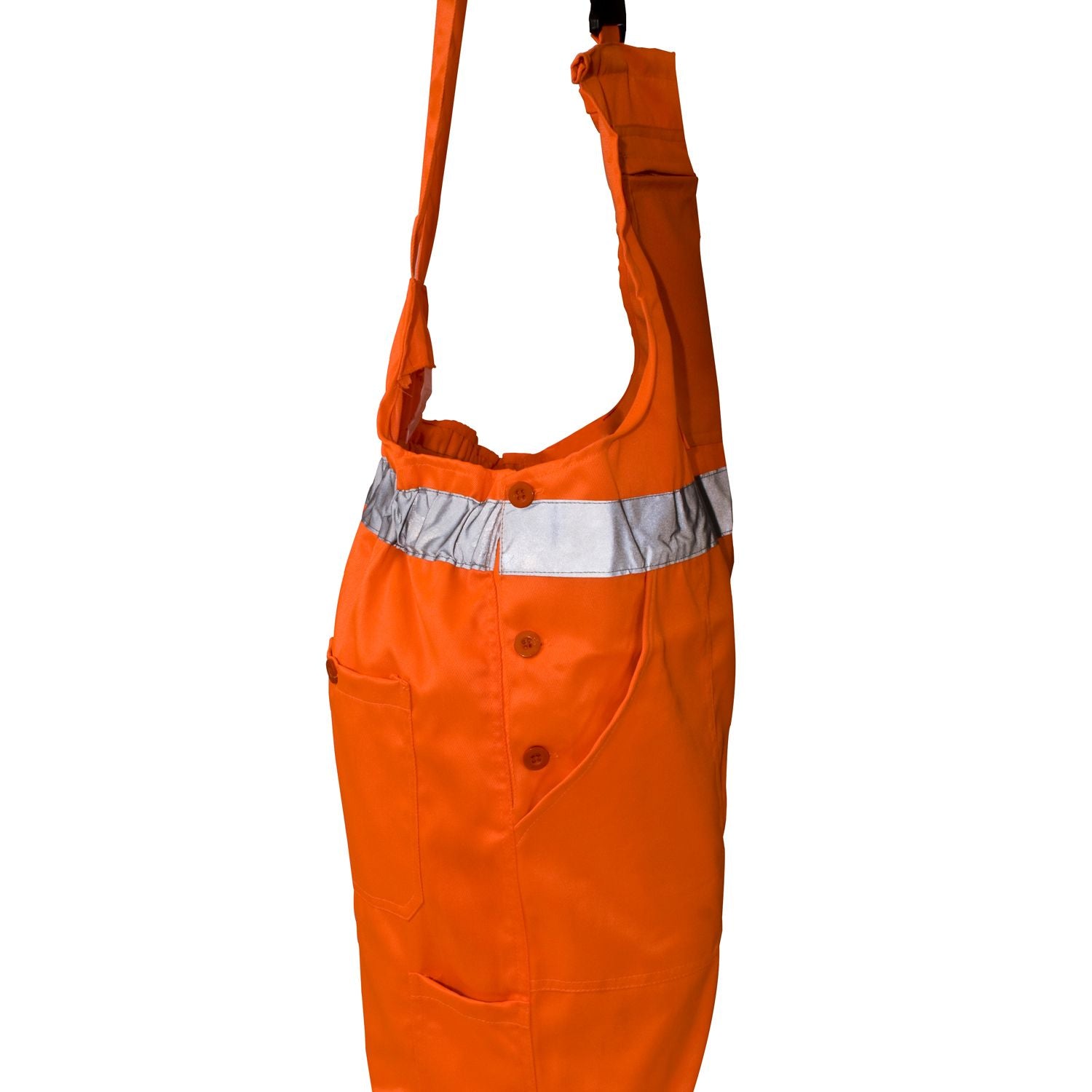 Supertouch Hi Vis Orange Polycotton Bib Trousers