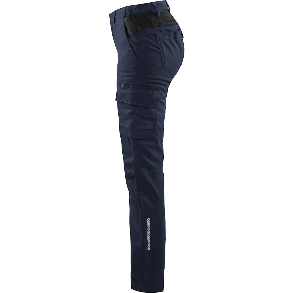 Blaklader Women's Industry Trousers Stretch 7144 #colour_dark-navy-black