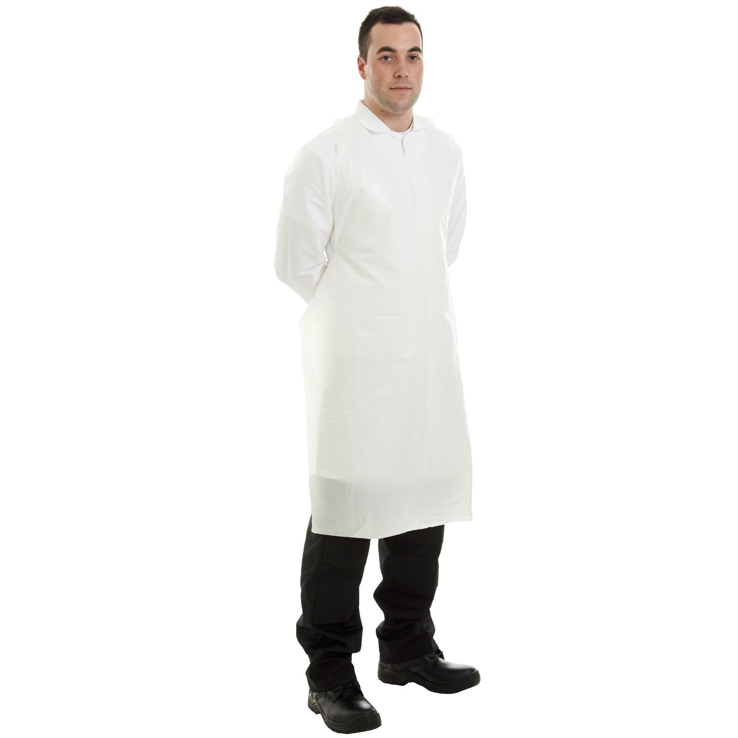 Supertouch 50 Micron PE Aprons Flat-Packed