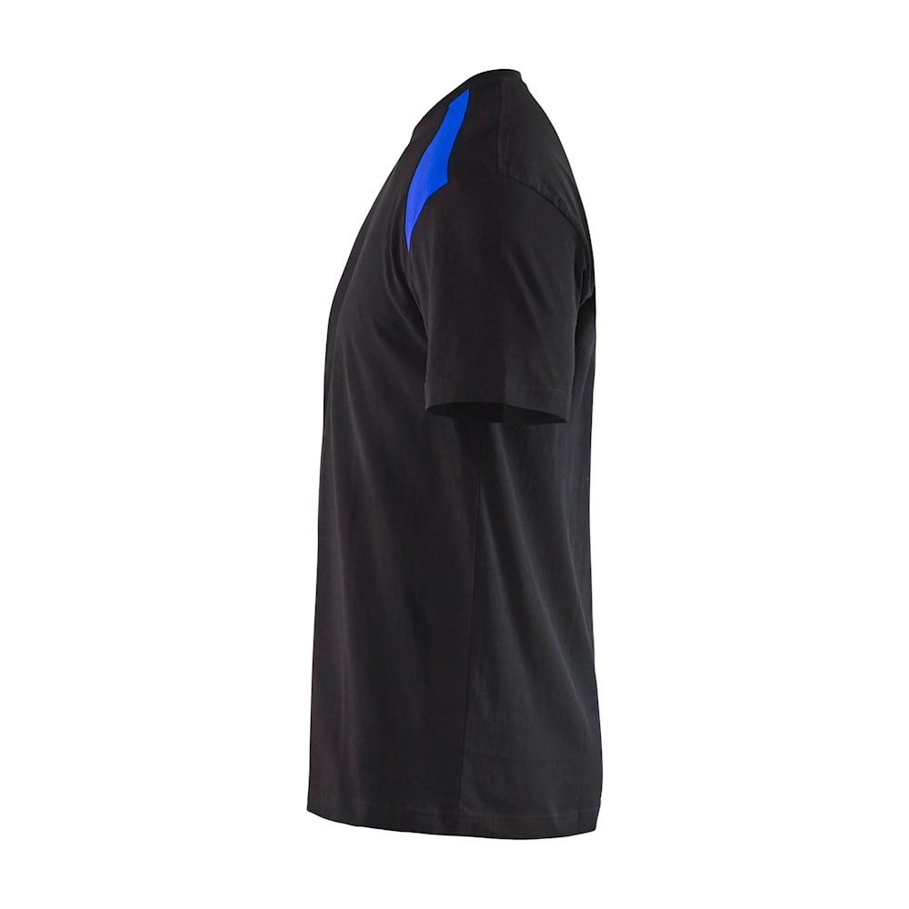 Blaklader T-Shirt 3379 #colour_black-cornflower-blue