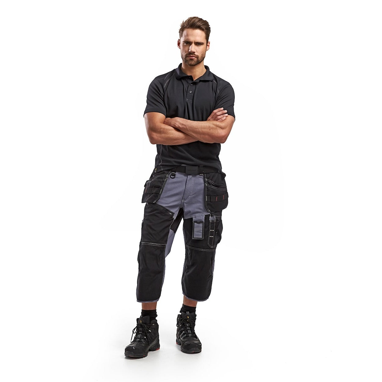 Blaklader Pirate Shorts X1500 1501 #colour_grey-black