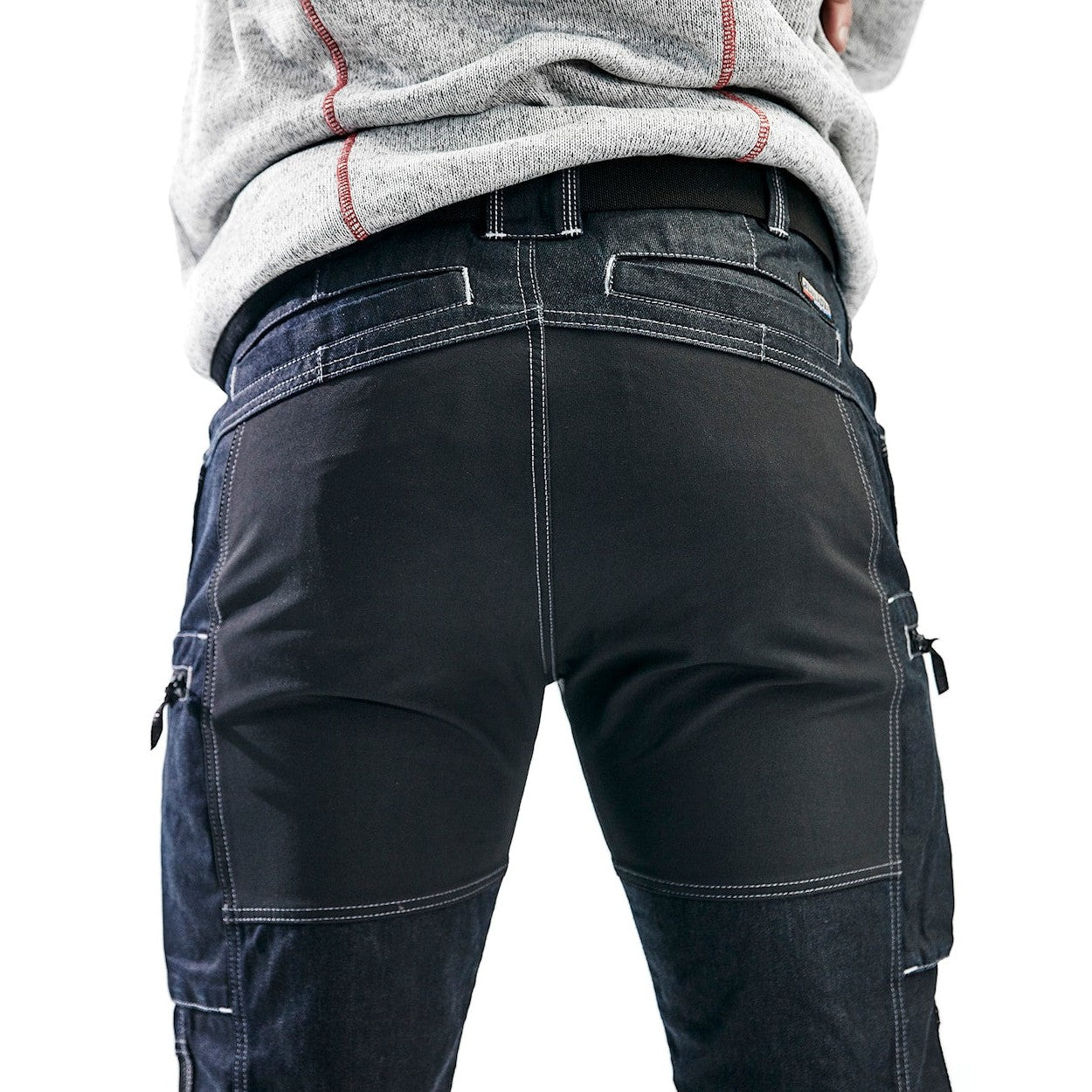 Blaklader Service Trousers with Stretch 14591142 #colour_navy-blue-black