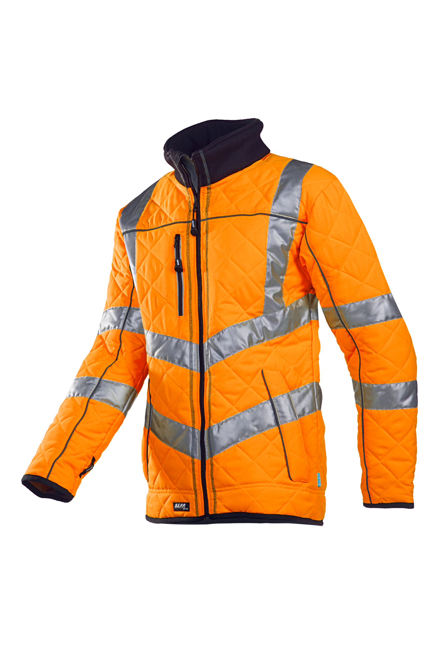 Sioen Castor Hi-Vis Quilted Jacket With Fleece Lining