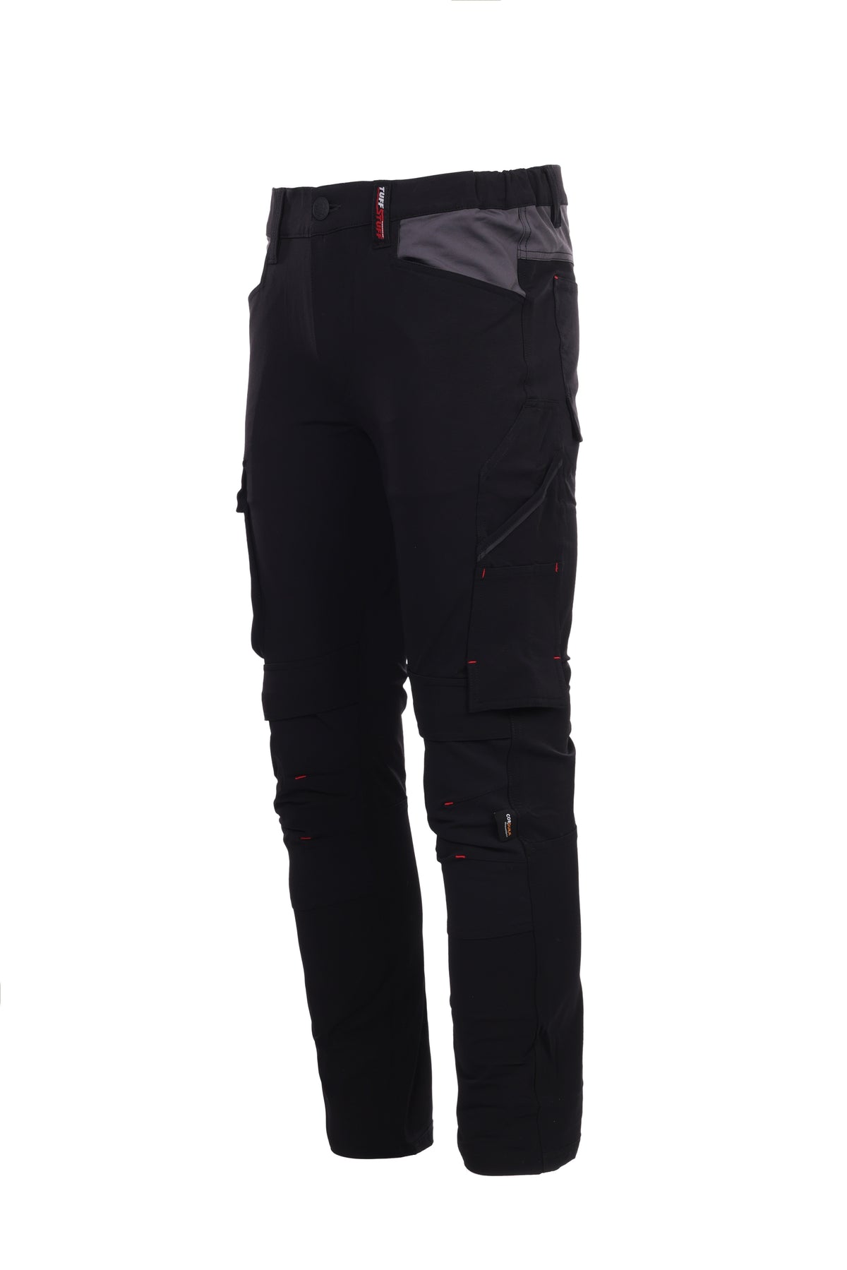 TuffStuff Evo Flex Stretch Work Trousers – Slim Fit, Cordura Knee Pad Pockets, 4-Way Stretch