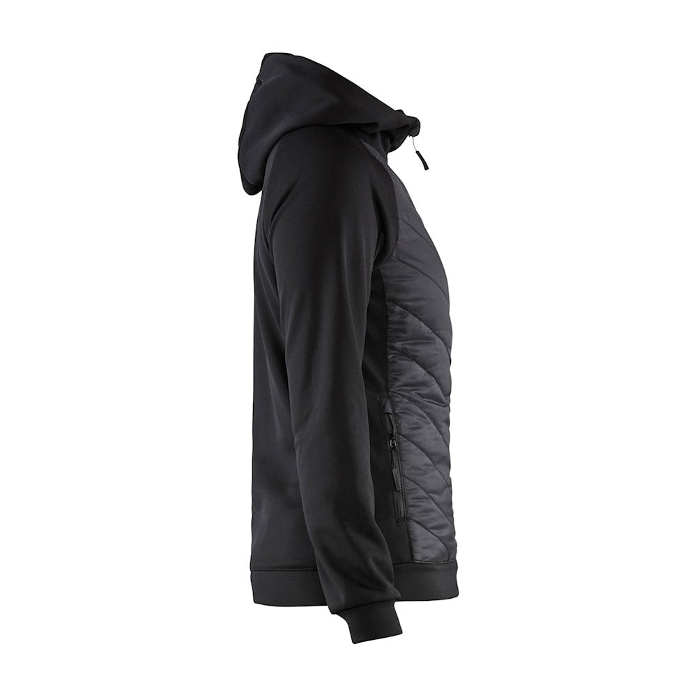 Blaklader Women's Hybrid Sweater 3464 #colour_black-dark-grey