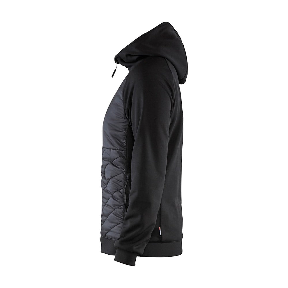 Blaklader Women's Hybrid Sweater 3464 #colour_black-dark-grey