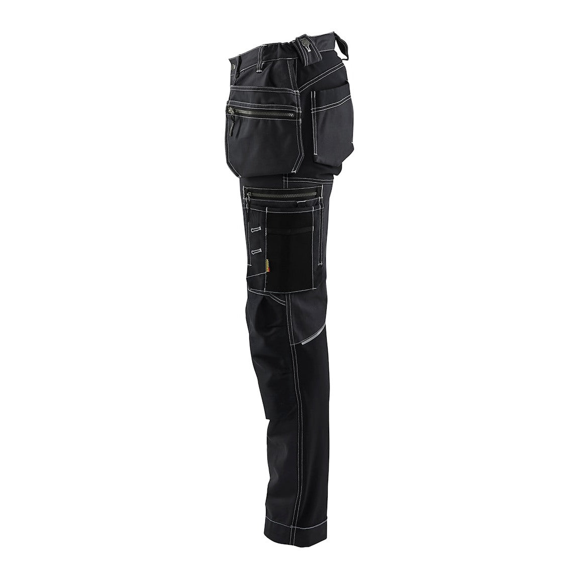 Blaklader Women's Craftsman Trousers with Stretch 7130 #colour_blackBlaklader Women's Craftsman Trousers with Stretch 7130 #colour_black