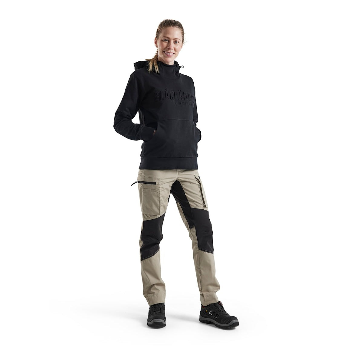 Blaklader Women's Hoodie 3D 3560 #colour_black