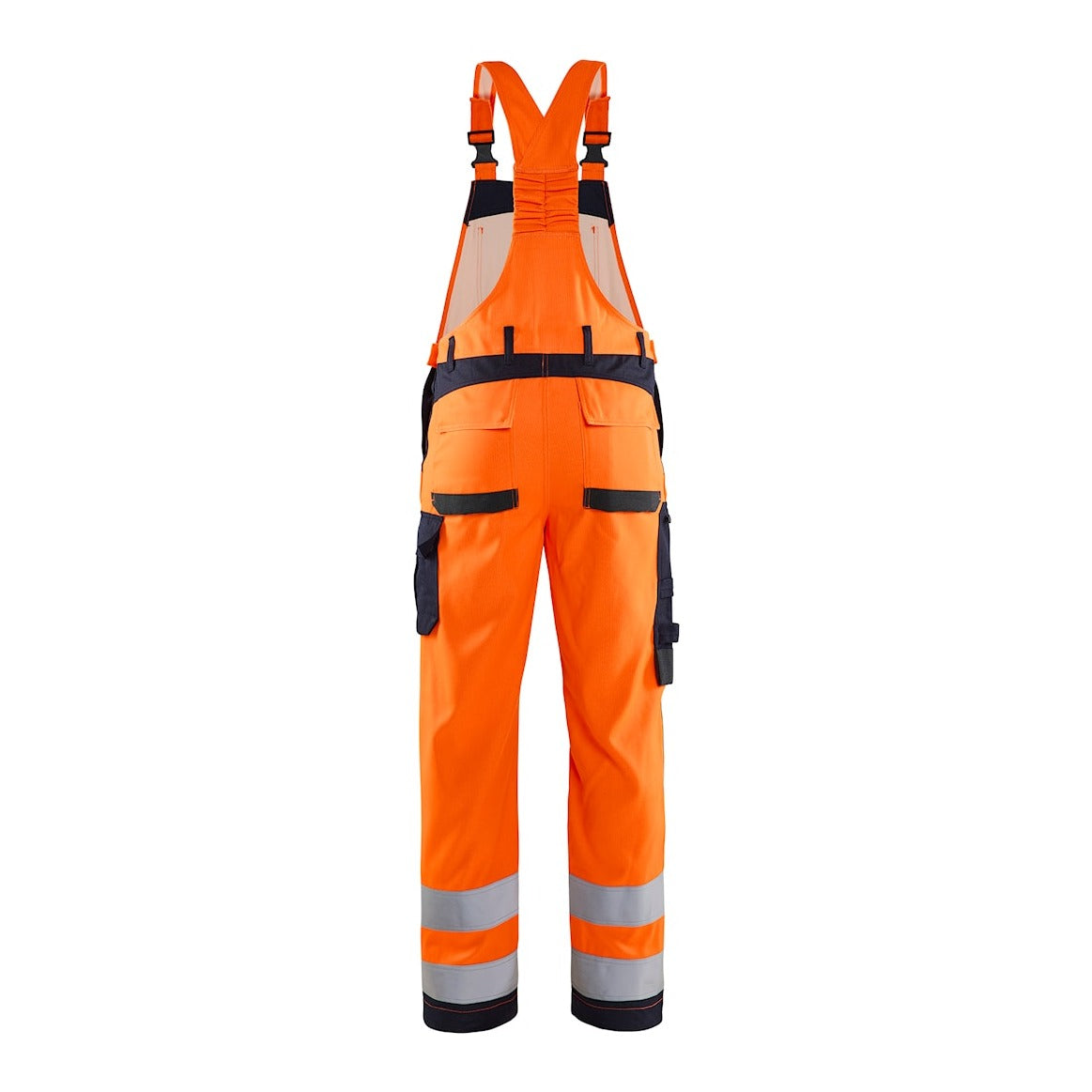 Blaklader Multinorm Inherent Bib 2889 #colour_orange-navy-blue
