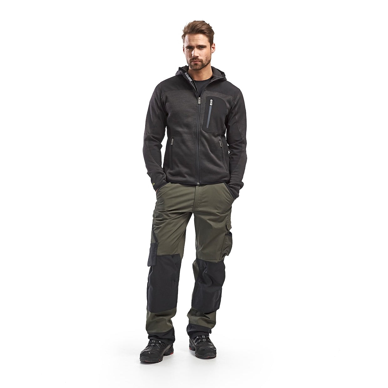 Blaklader Knitted Jacket 4930 #colour_dark-grey-black