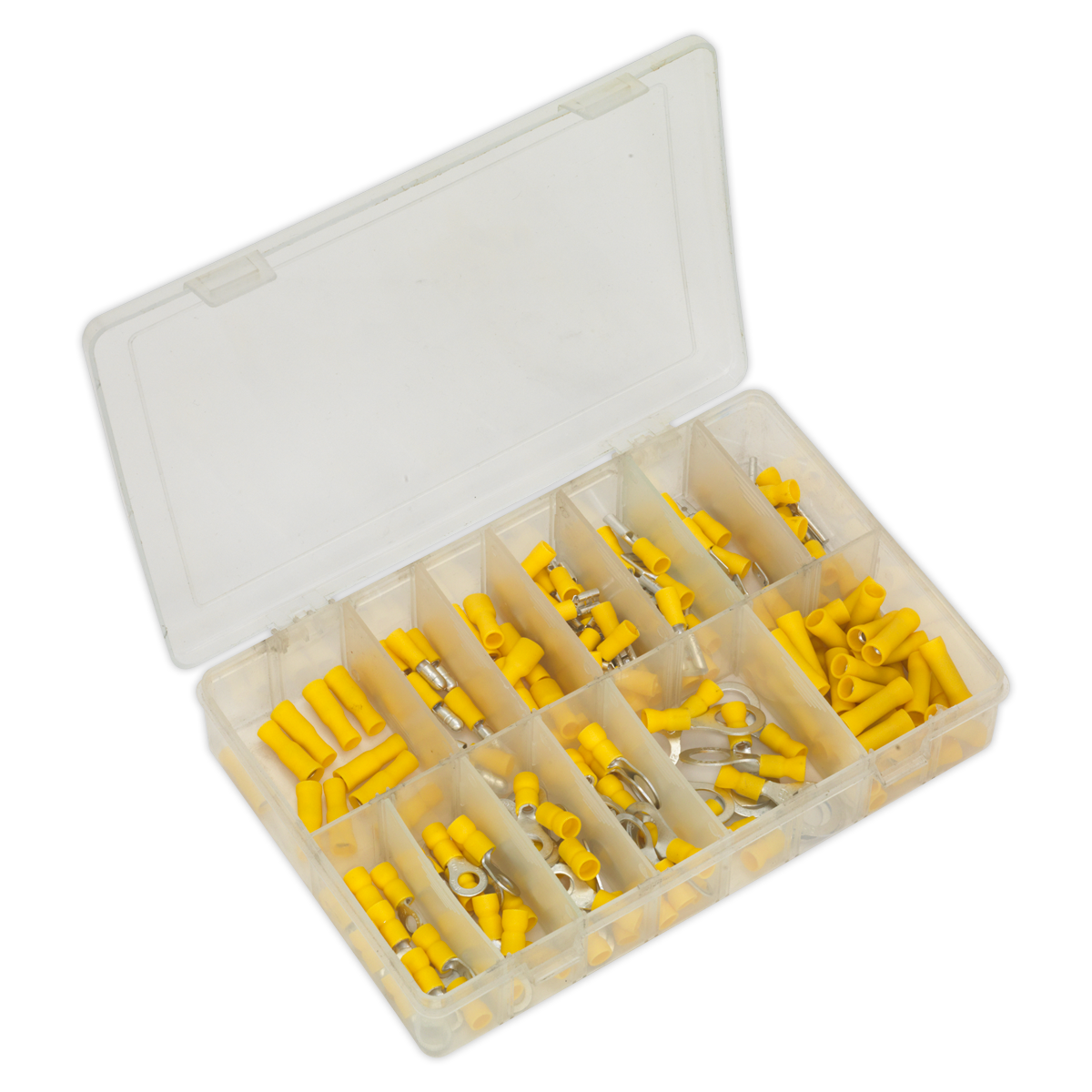 Sealey Crimp Terminal Assortment 140pc Yellow