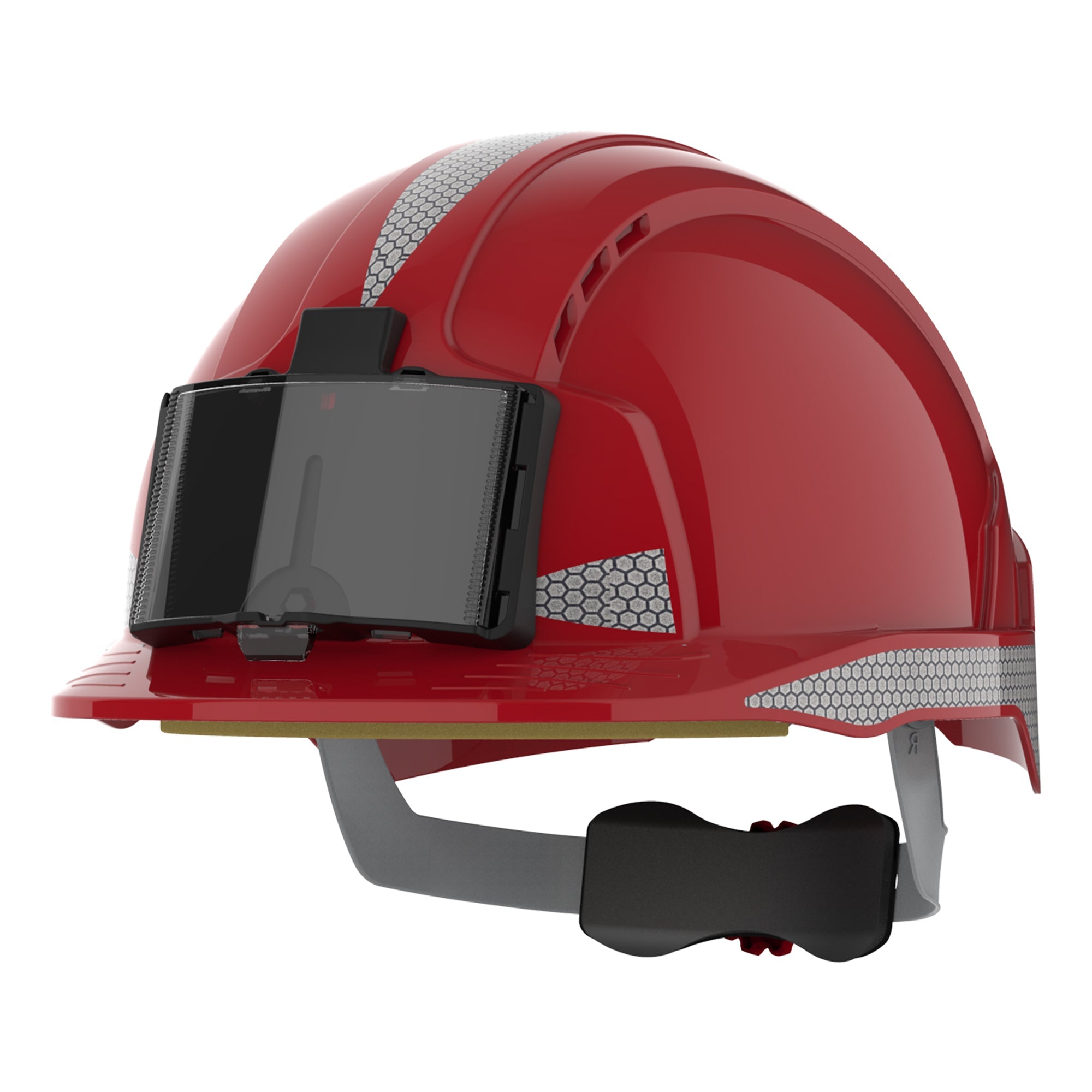 JSP EVOLite Safety Helmet with CR2 Decals and ID Badge Holder / Lamp Bracket