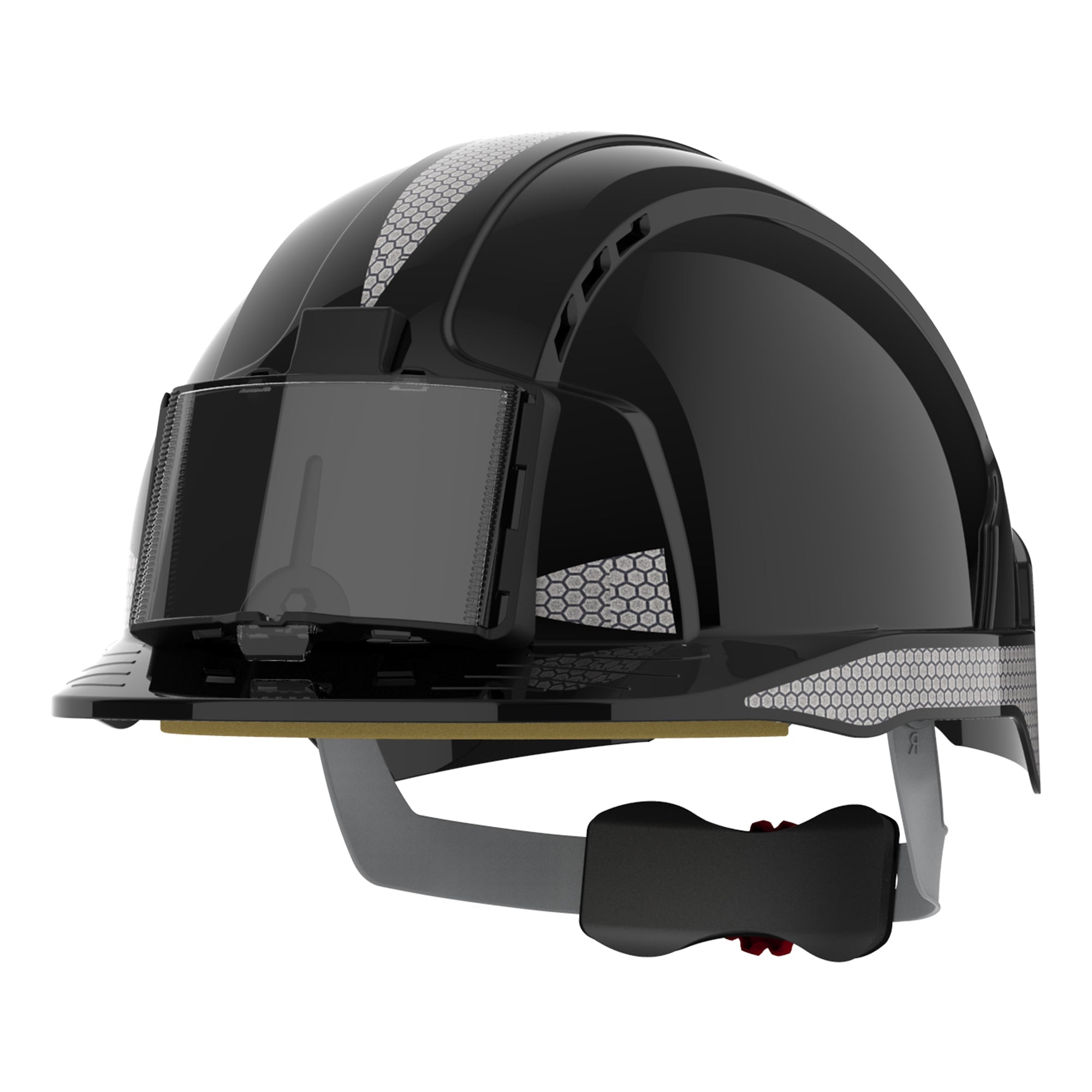 JSP EVOLite Safety Helmet with CR2 Decals and ID Badge Holder / Lamp Bracket