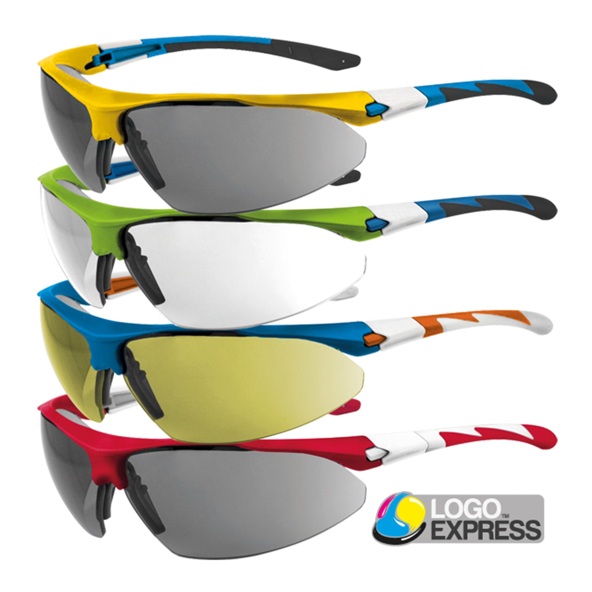 JSP Stealth 9000 Safety Specs (Blue Mirror Lens)