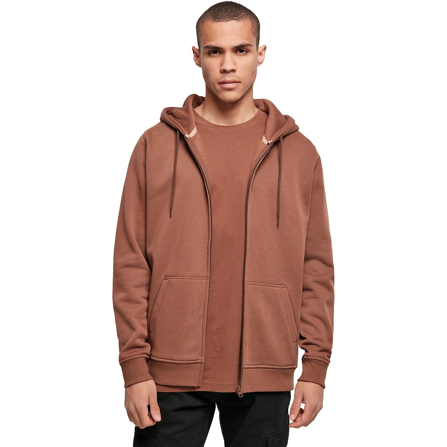 Build Your Brand Heavy Zip Hoodie