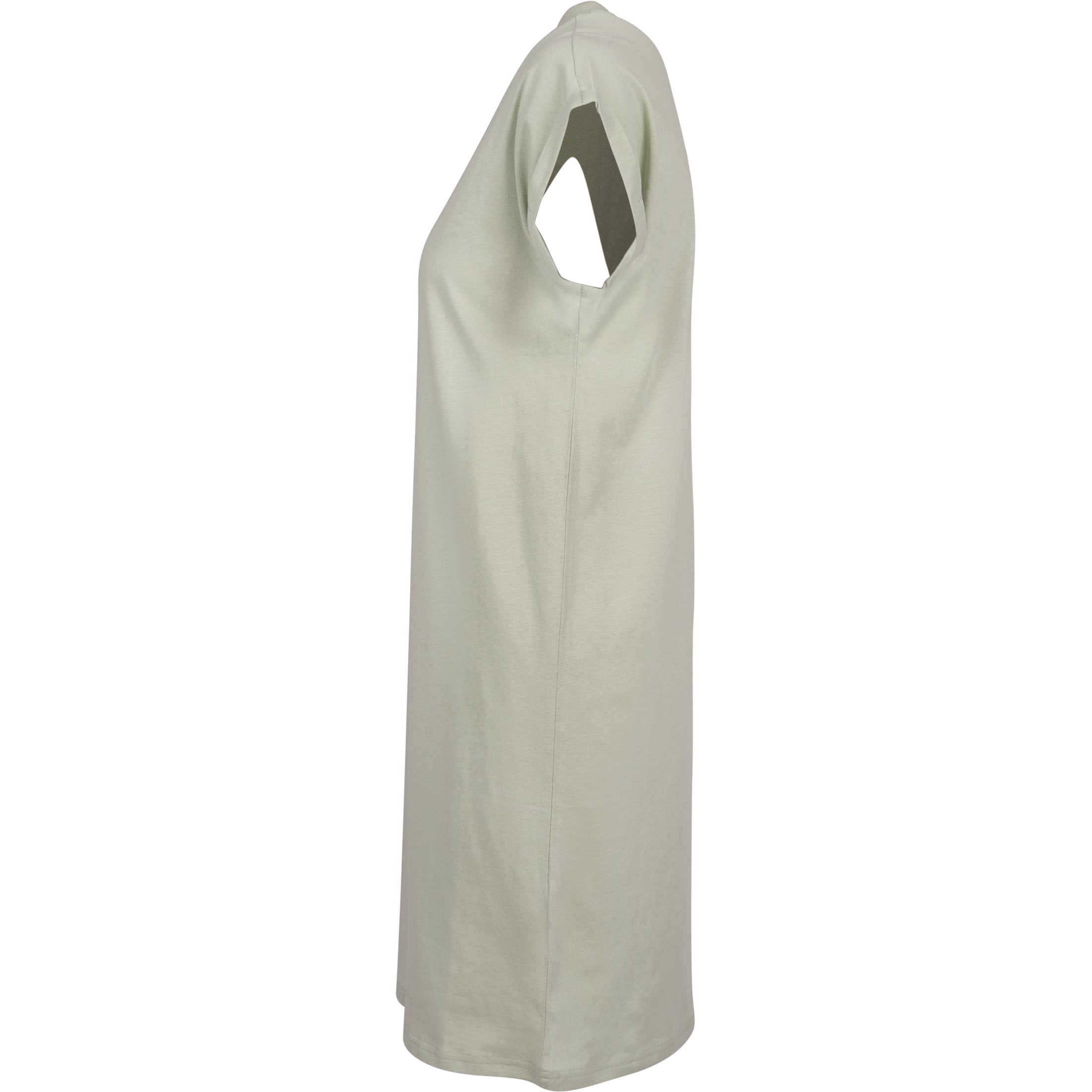 Build Your Brand Women's Turtle Extended Shoulder Dress - Soft Salvia