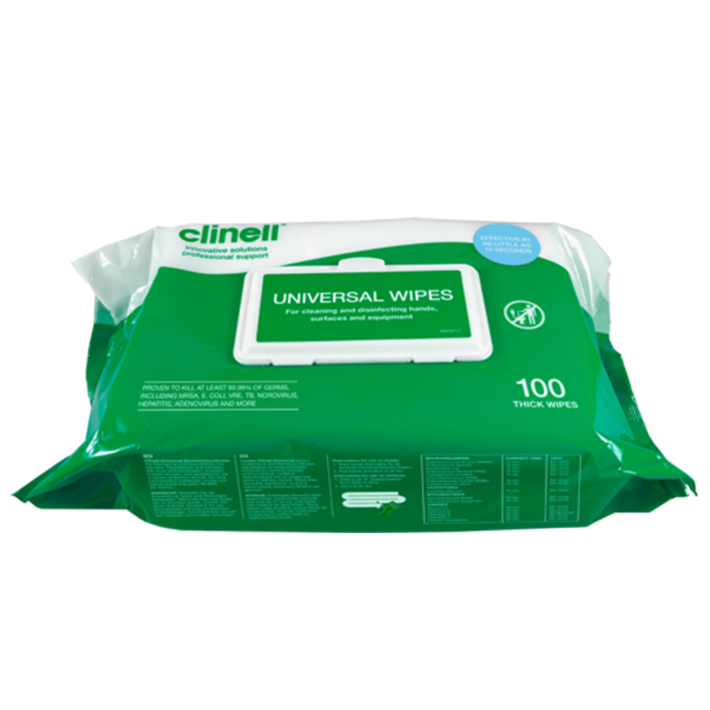 Beeswift Clinell Universal Wipes Bcw100 Pack Of 100
