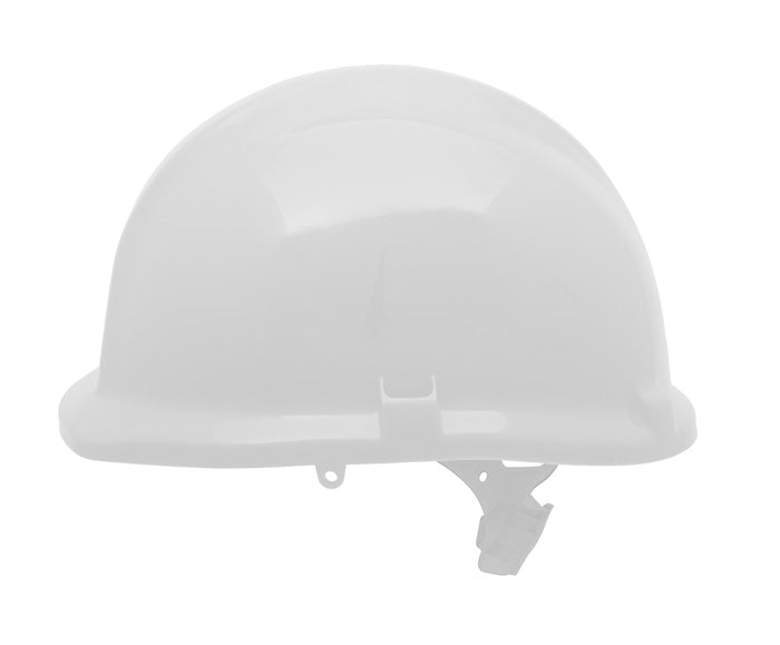 Beeswift 1125 Reduced Peak White Slip Ratchet Helmet
