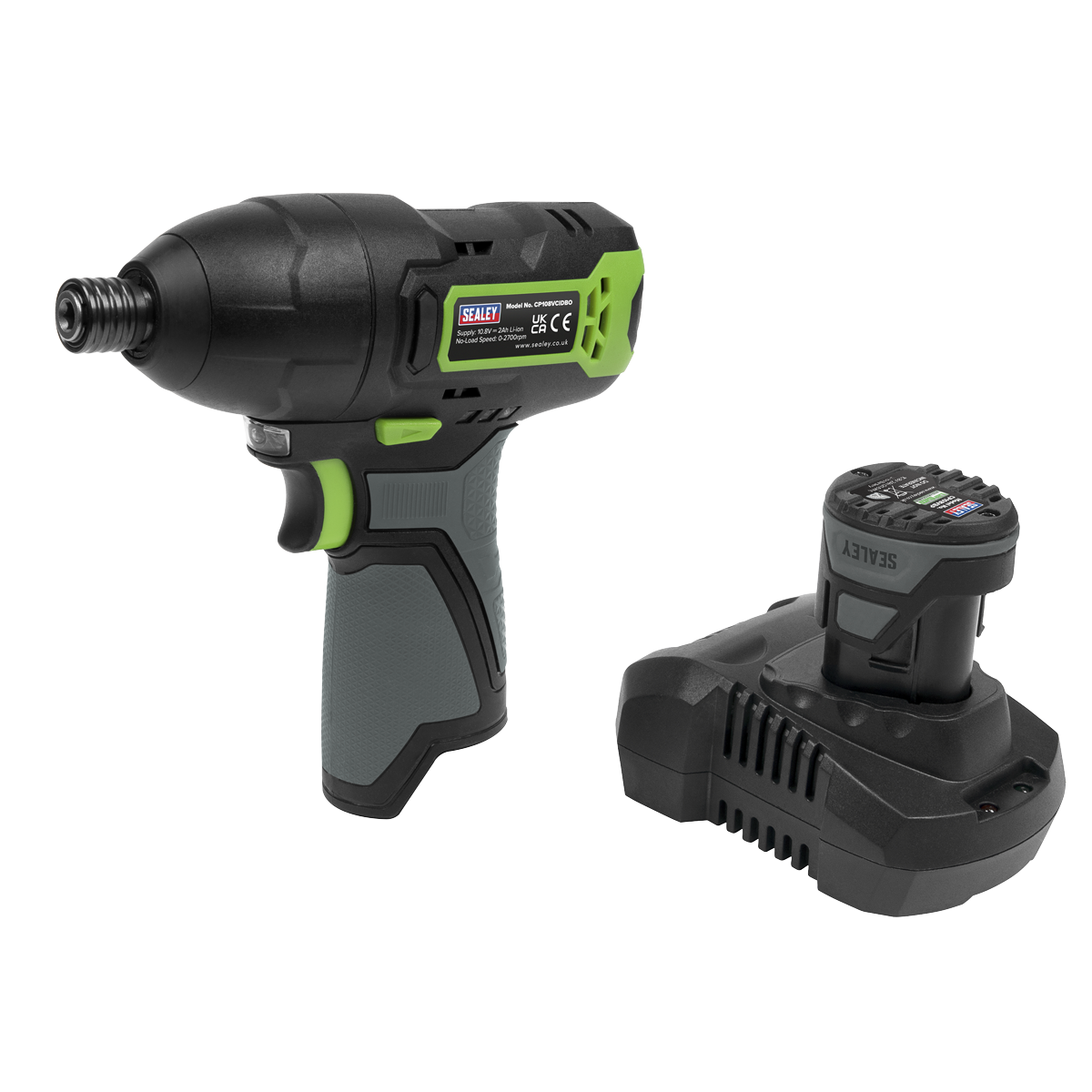 Sealey Cordless Impact Driver 1/4"Hex Drive 10.8V 2Ah SV10.8 Series