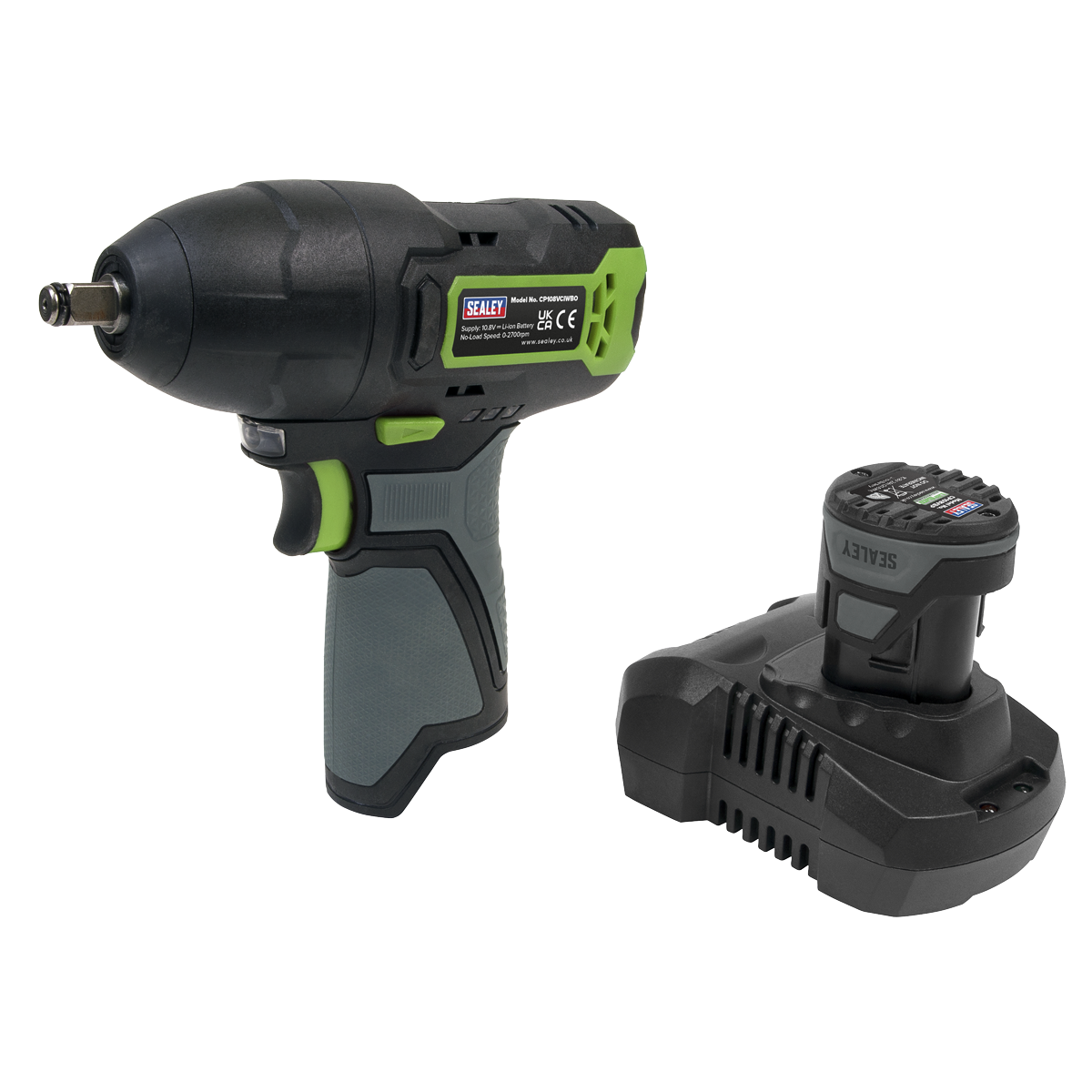 Sealey Cordless Impact Wrench 3/8"Sq Drive 10.8V 2Ah SV10.8 Series