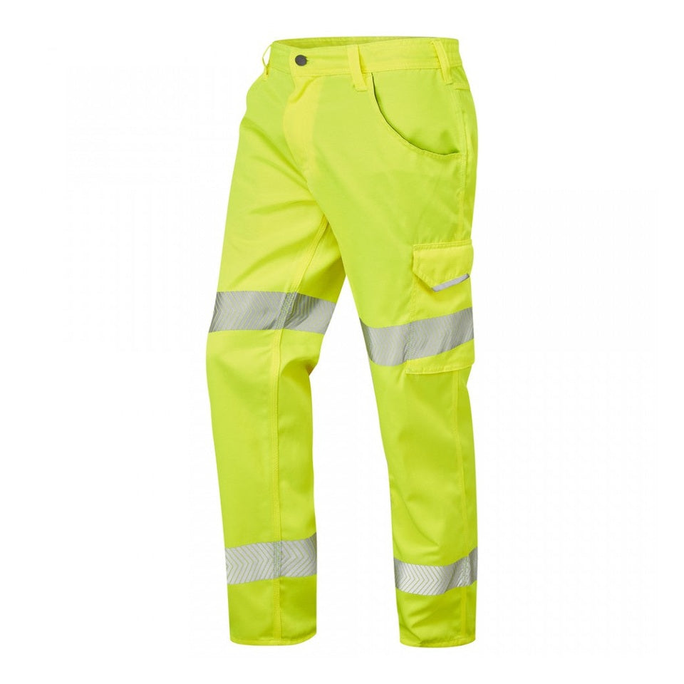 Leo Workwear YELLAND Leo EcoViz Lightweight Poly/Cotton Cargo Trouser