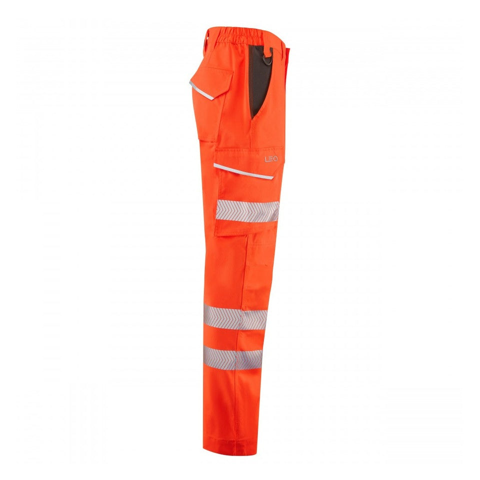 Leo Workwear WINSFORD Leo EcoViz Lightweight Polyester Stretch Cargo Trouser