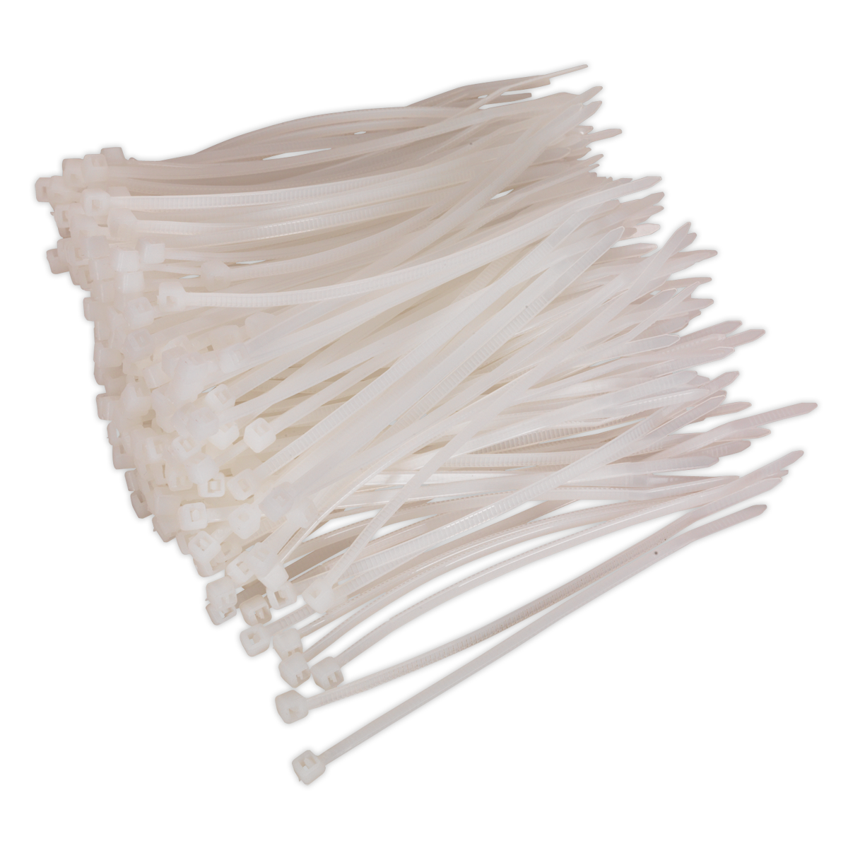 Sealey Cable Tie 100 x 2.5mm White Pack of 200