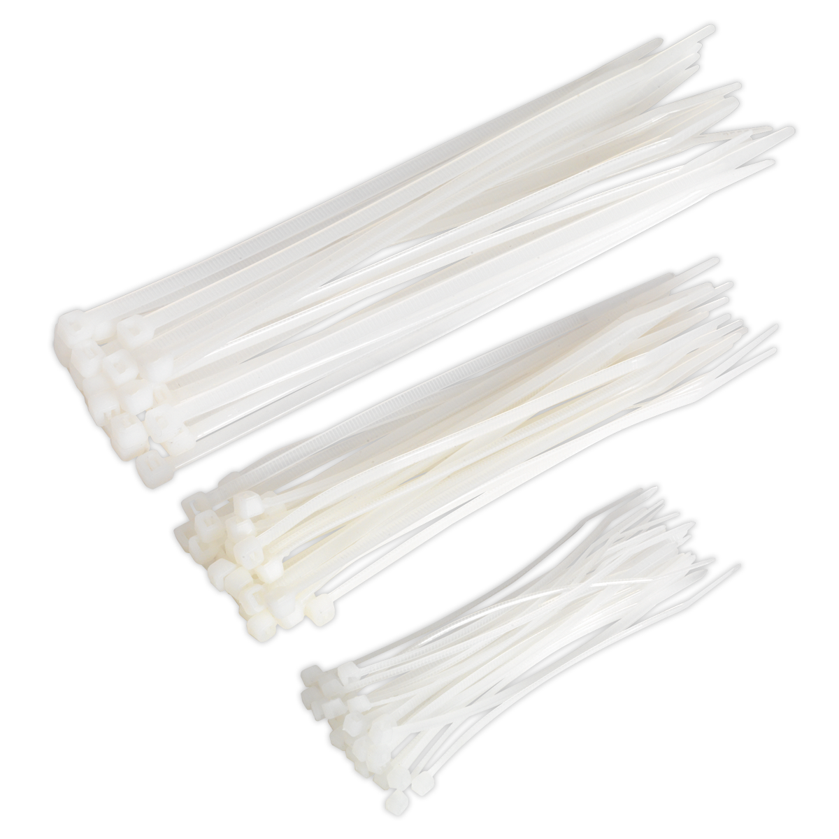 Sealey Cable Tie Assortment White Pack of 75