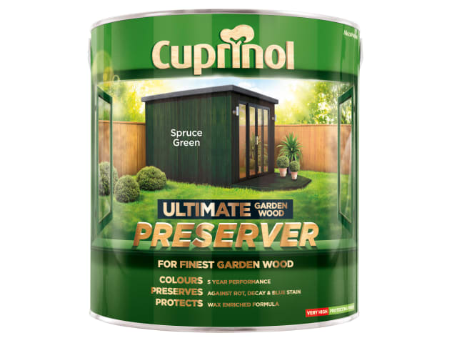 Cuprinol Ultimate Garden Wood Preserver Spruce Green 4 litre