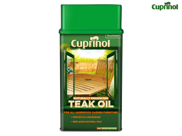 Cuprinol Naturally Enhancing Teak Oil Clear 1 litre