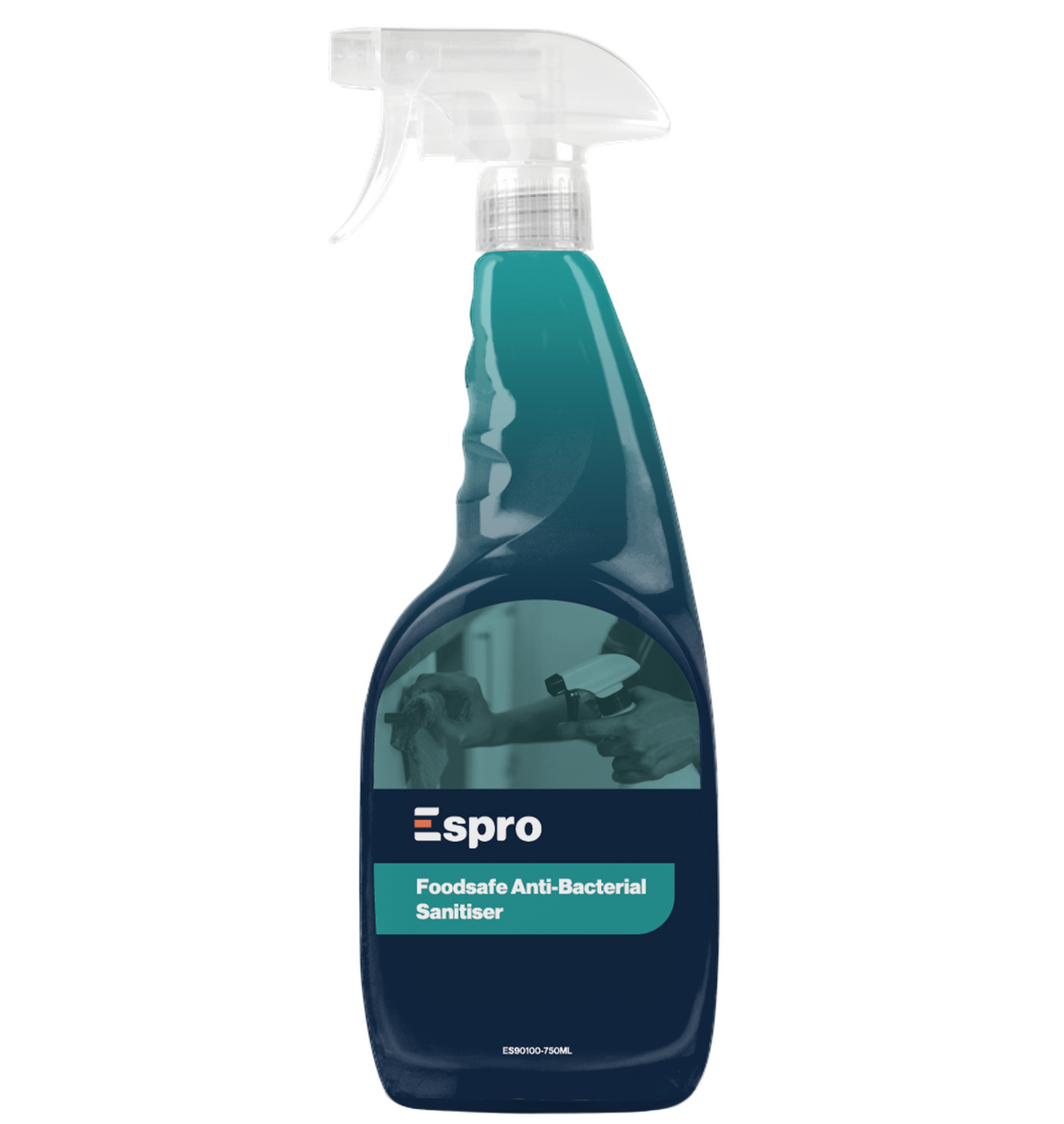 Espro 750ml Food Safe Anti-Bacterial Sanitiser Pack of 6 Fast Acting Clean