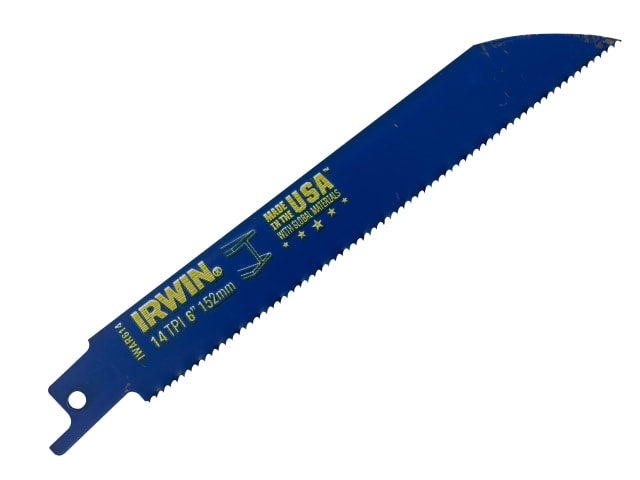 IRWIN® 614R Sabre Saw Blade Metal Cutting 150mm 14 TPI Pack of 2