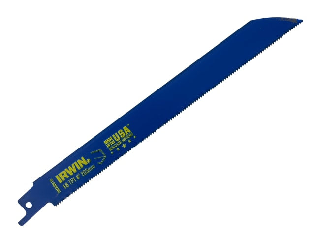 IRWIN® 818R Sabre Saw Blade Metal Cutting 200mm 18 TPI Pack of 2