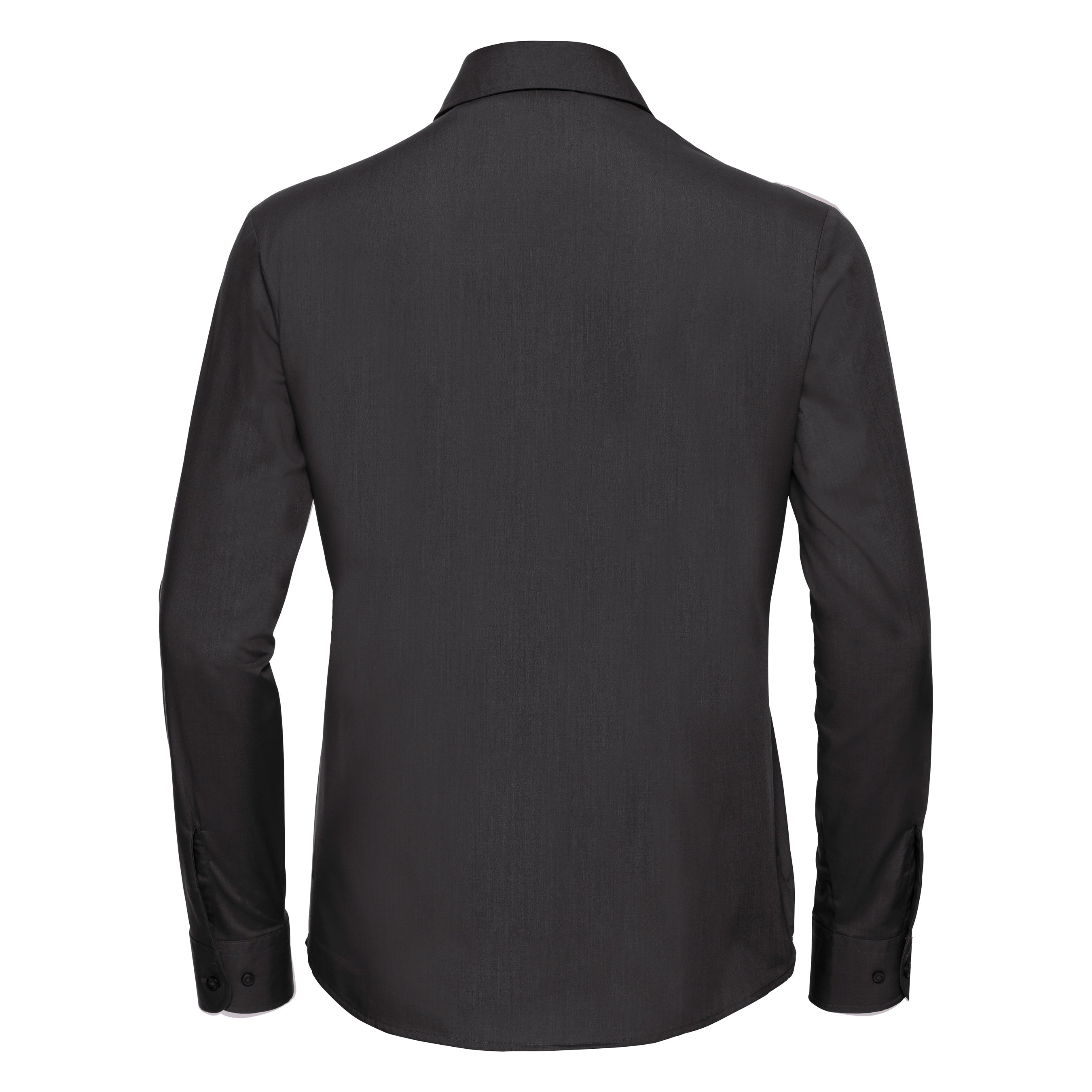 Russell Collection Women's Long Sleeve Polycotton Easycare Poplin Shirt