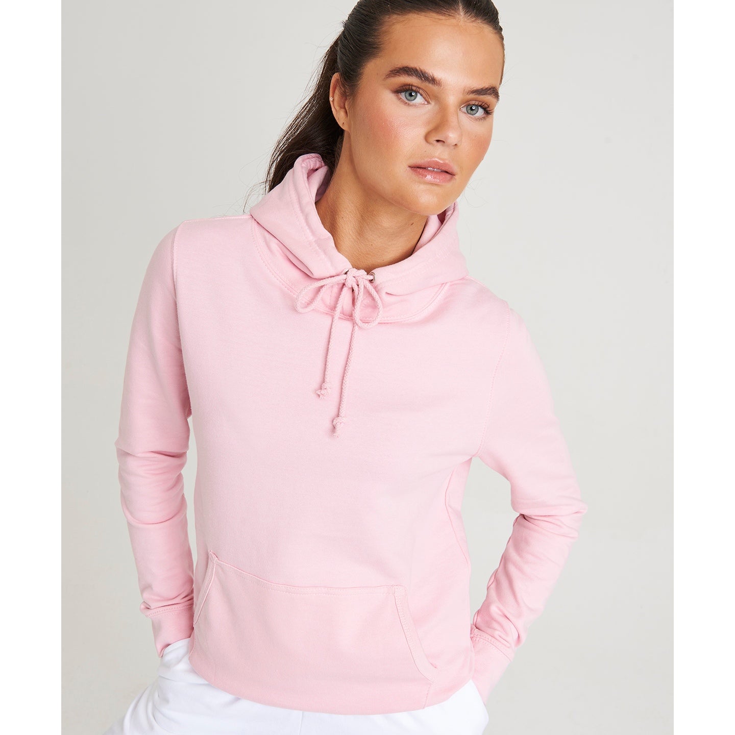 Awdis Just Hoods Women's College Hoodie - Candyfloss Pink