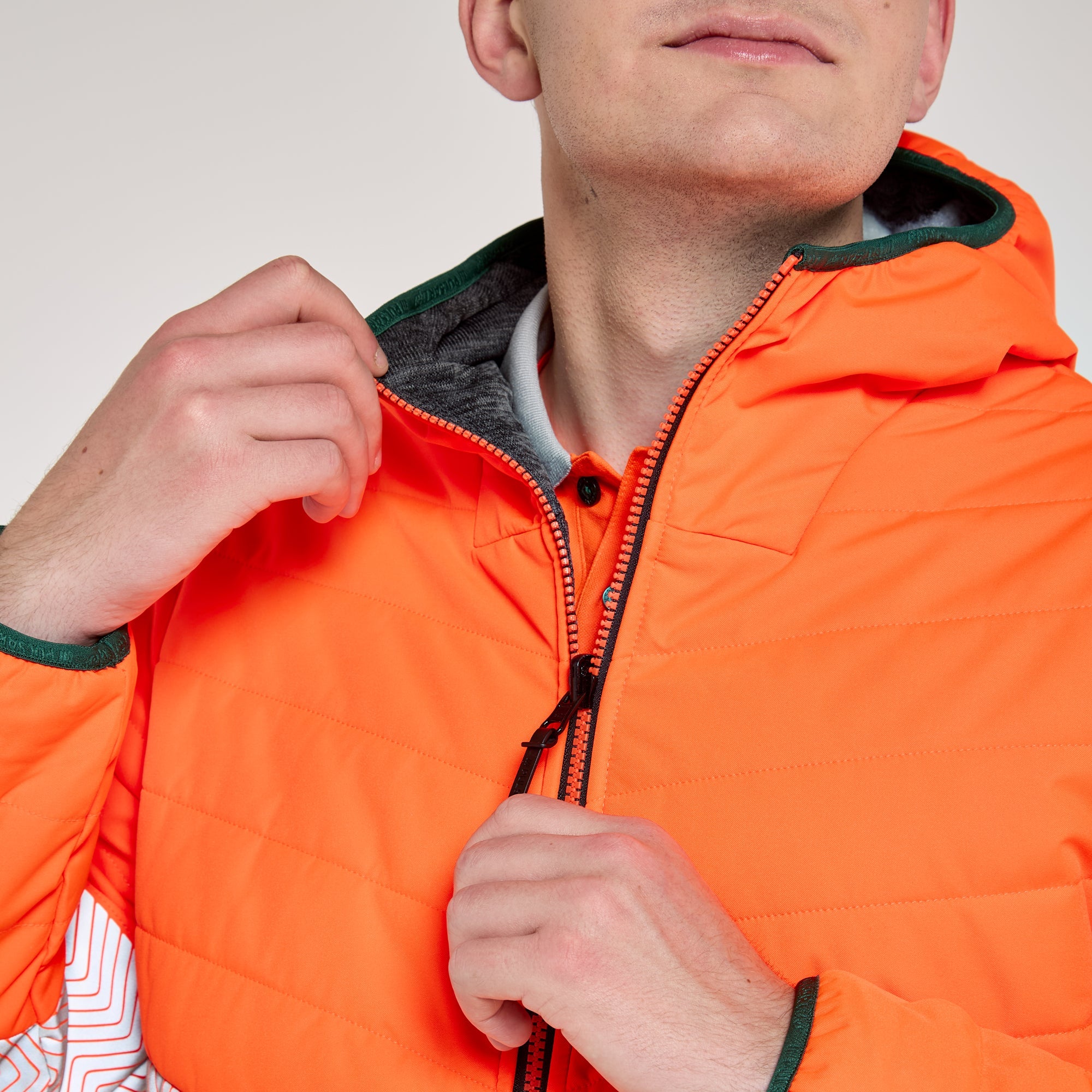 Pulsar Reversible Puffer Jacket Orange