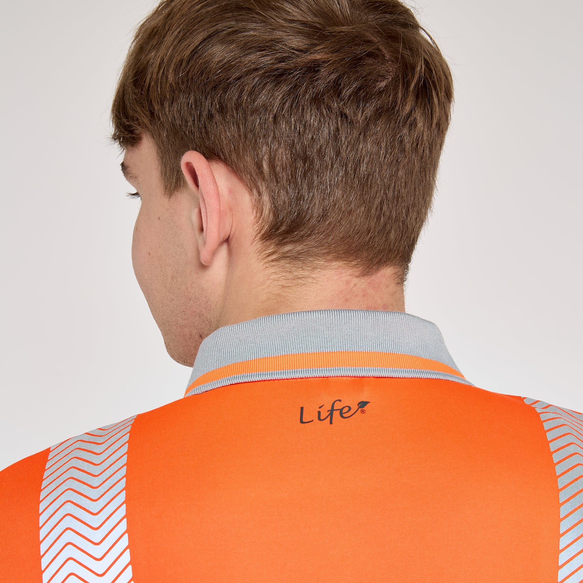 Pulsar Long Sleeve Polo Shirt Orange - Bamboo Content