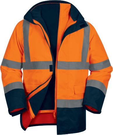 Delta Plus SPEED – Versatile 5-in-1 Waterproof High-Visibility Parka