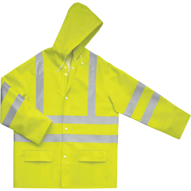 Delta Plus 900VESHV High-Visibility Waterproof Rain Jacket