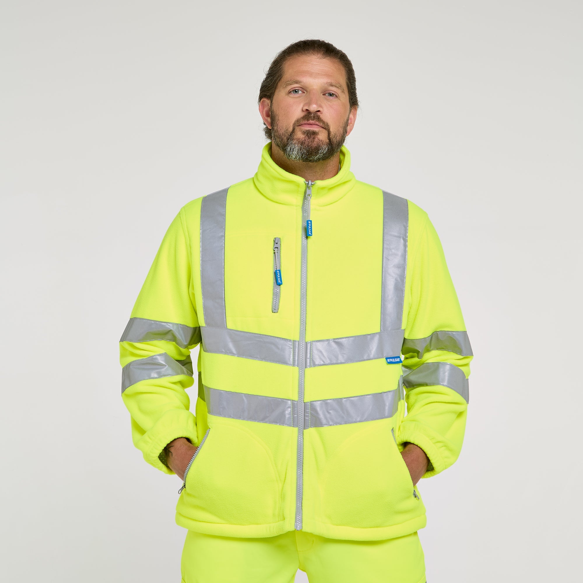 Pulsar Interactive Fleece Jacket Yellow - Recycled Content