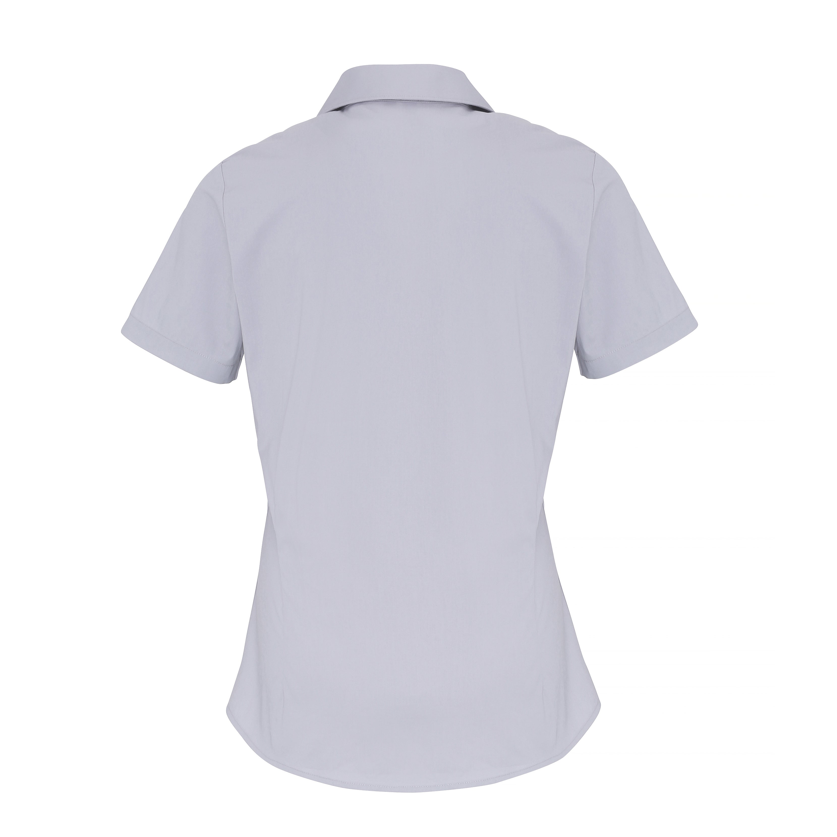 Premier Women's Stretch Fit Cotton Poplin Short Sleeve Blouse