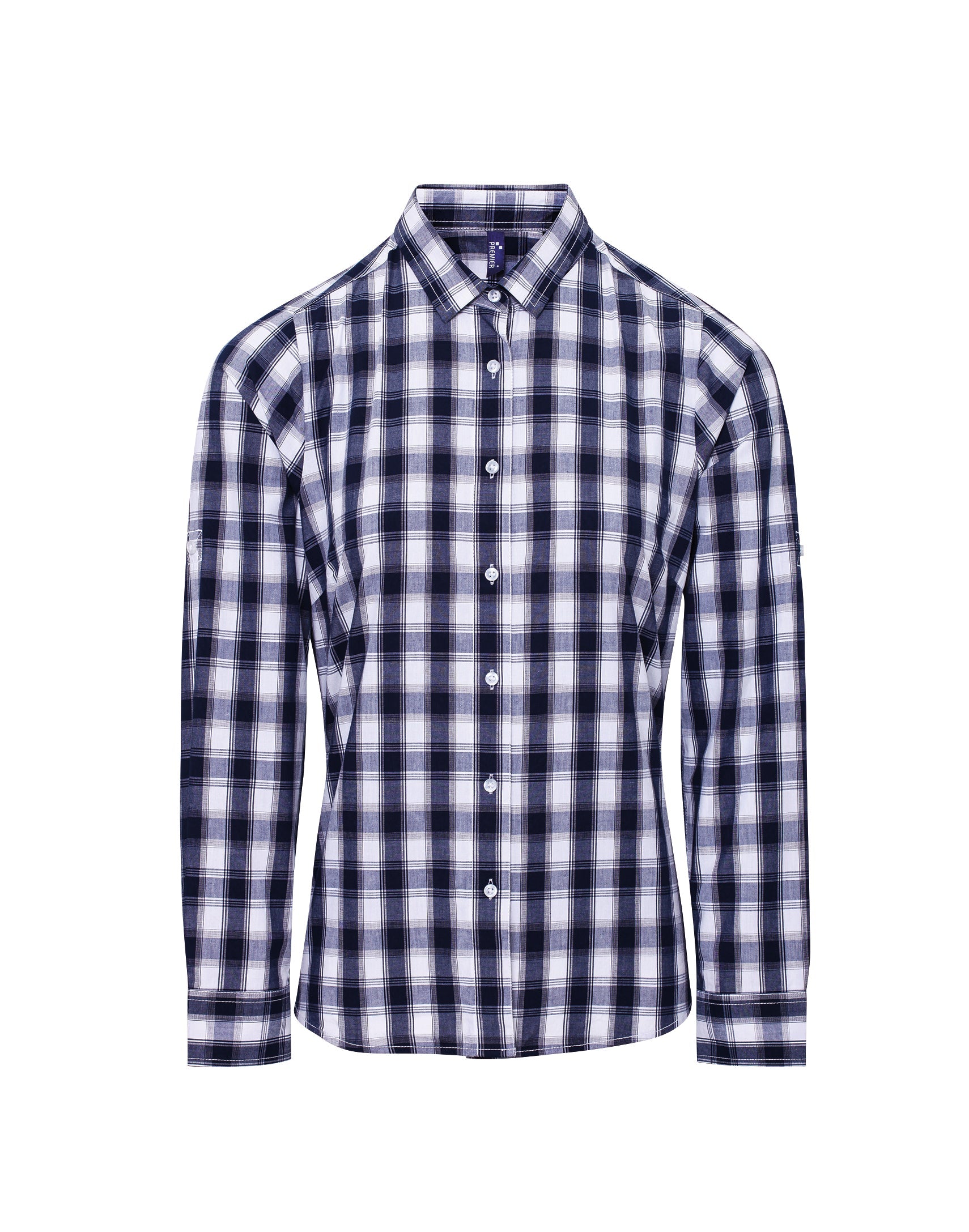 Premier Women's Mulligan Check Cotton Long Sleeve Shirt
