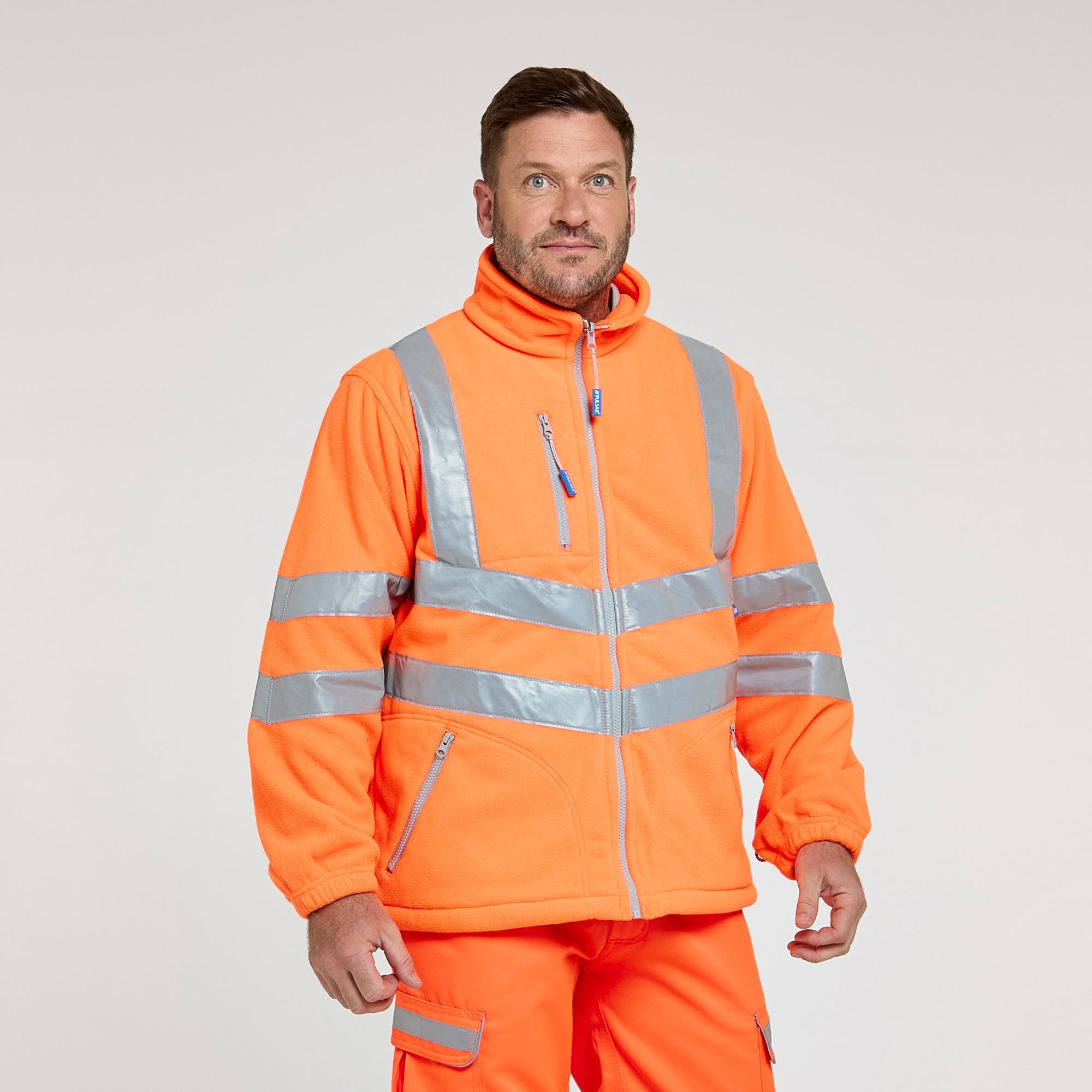 Pulsar Interactive Polar Fleece Jacket Orange Recycled Content